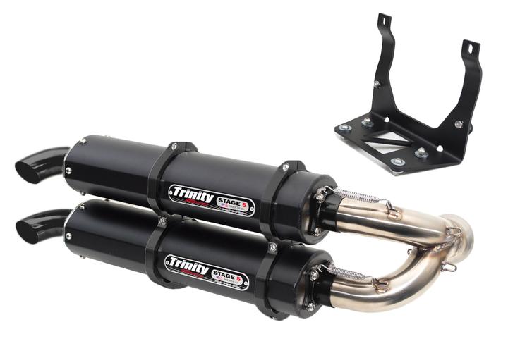Trinity Racing Can-Am Maverick X3 Slip On Exhaust - Cerakote