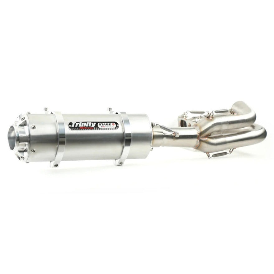 Trinity Racing Kawasaki KRX 1000 Brushed Stainless Steal Full Exhaust System