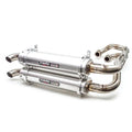 Trinity Racing Polaris RZR General 1000/ RZR 1000 S/ RZR 900 S Dual Full System Exhaust - Brushed