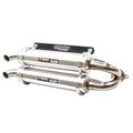 Trinity Racing Polaris RZR Pro XP / Turbo R Slip-On Exhaust - Brushed