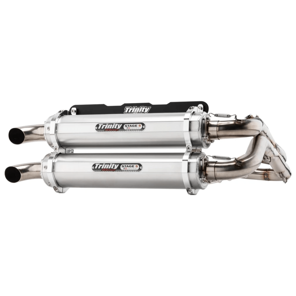Trinity Racing Polaris RZR RS1 Exhaust Dual Full System - Brushed