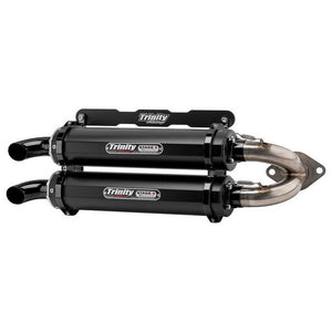 Trinity Racing Polaris RZR RS1 Slip-On Exhaust - Cerakote w/ Stainless Y-Pipe