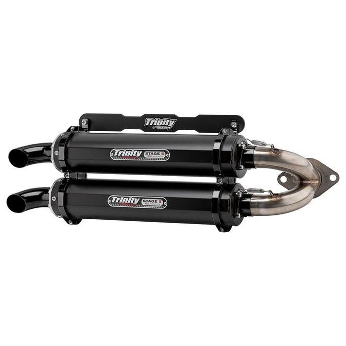 Trinity Racing Polaris RZR RS1 Slip-On Exhaust - Cerakote w/ Stainless Y-Pipe