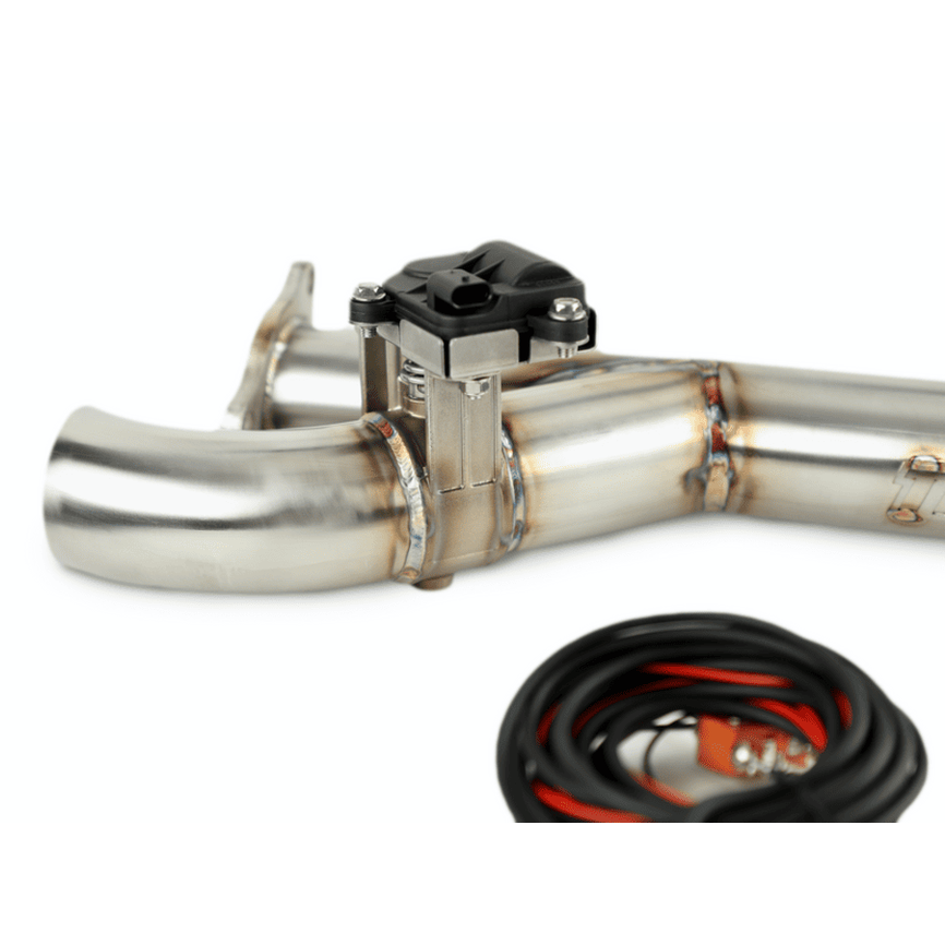 Trinity Racing Polaris RZR Turbo Side Piece Header Pipe w/Electronic Cutout