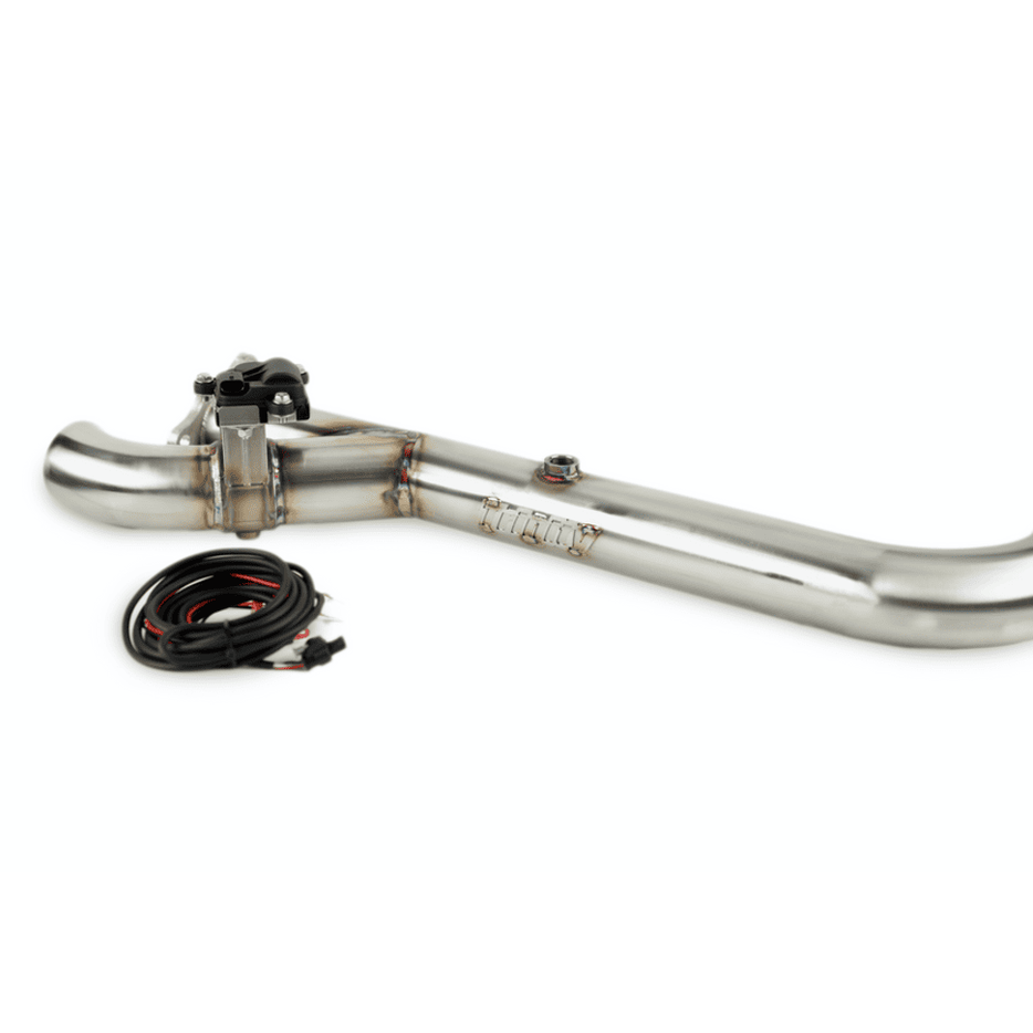 Trinity Racing Polaris RZR Turbo Side Piece Header Pipe w/Electronic Cutout