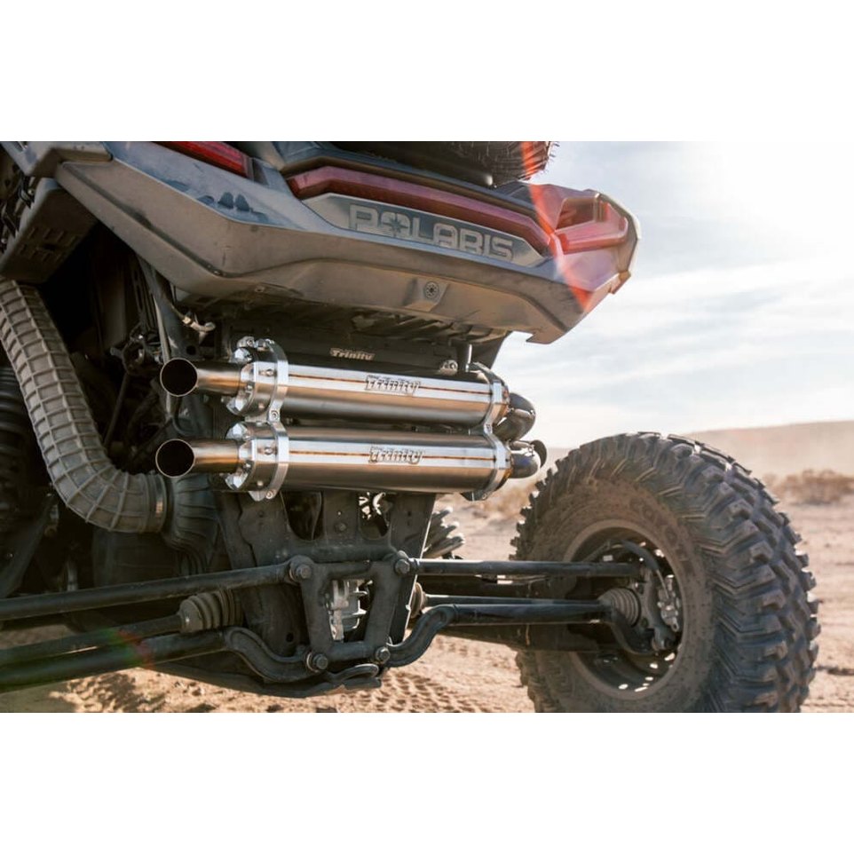 Trinity Racing Polaris RZR XP Turbo/S Stainless Steel Slip on Exhaust