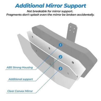 Kemimoto Polaris Ranger 500/ 570 Upgraded Rear View Mirror