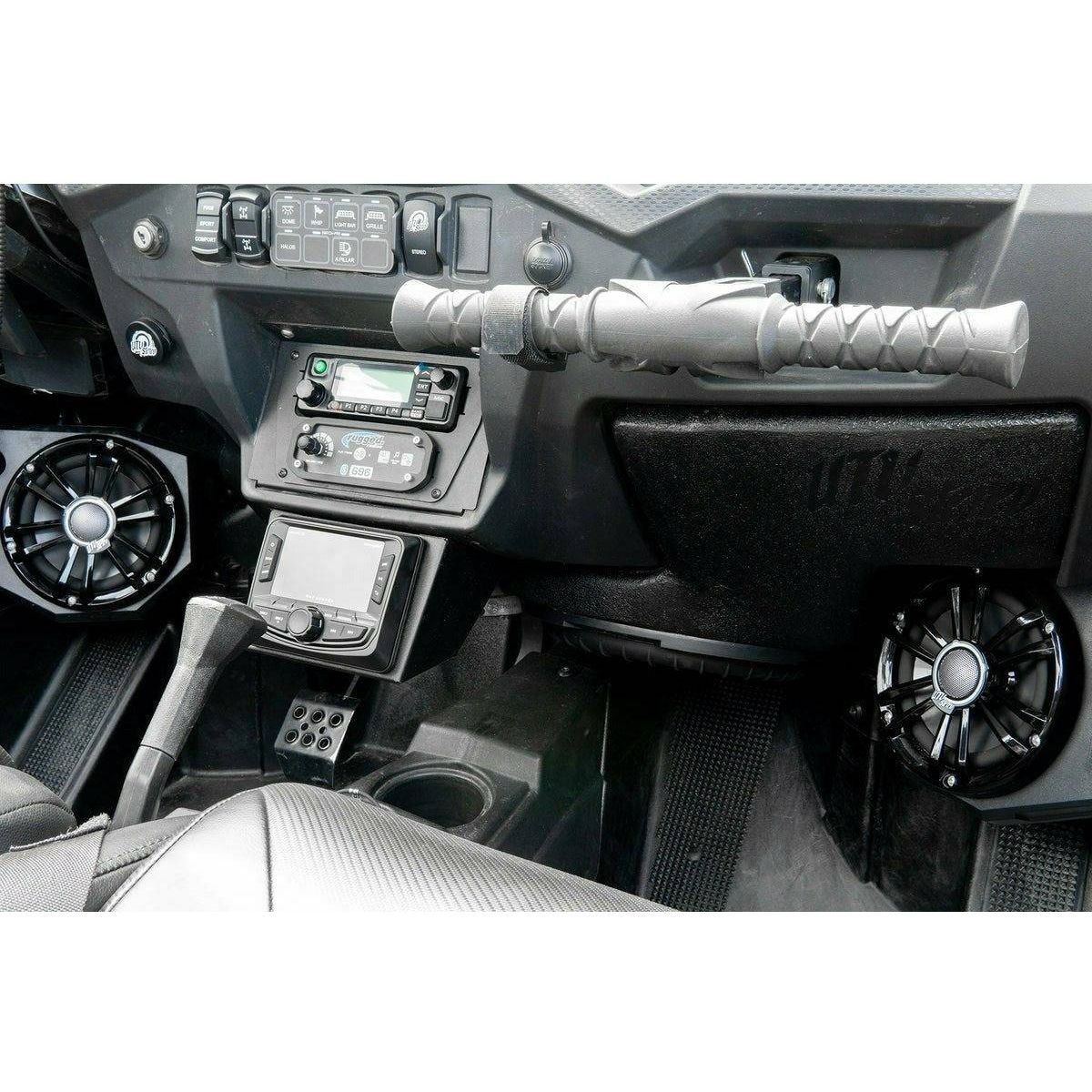 Polaris RZR Under Dash Head Unit Mounting Bracket