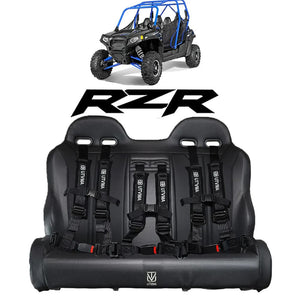 UTVMA '10-'14 Polaris RZR 900/800 Rear Bench Seat w/ Harnesses