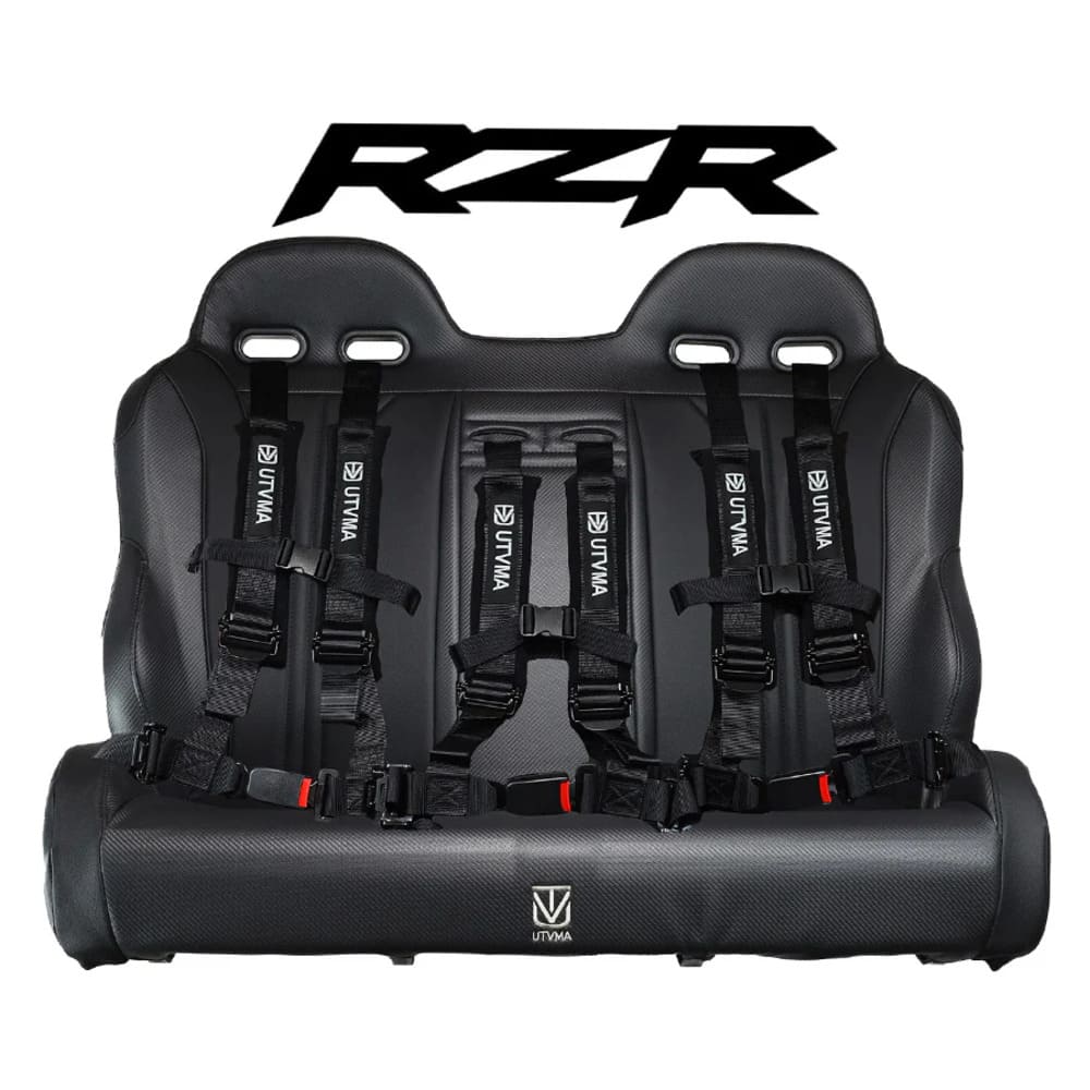 UTVMA '10-'14 Polaris RZR 900/800 Rear Bench Seat w/ Harnesses