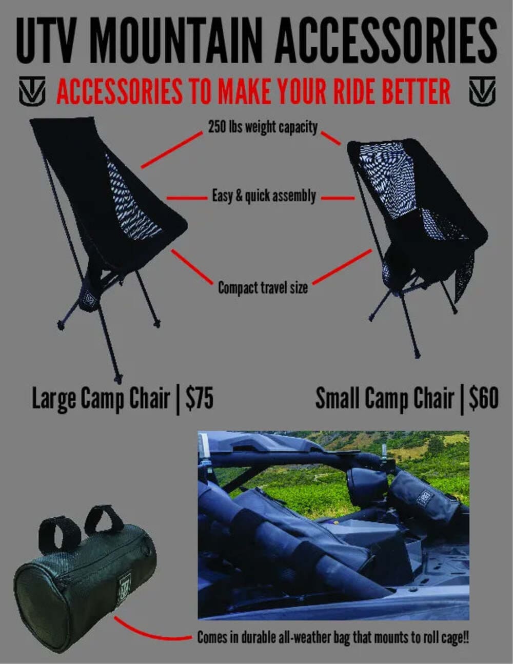 UTVMA '12-'17 Arctic Cat Prowler Backseat & Roll Cage Kit