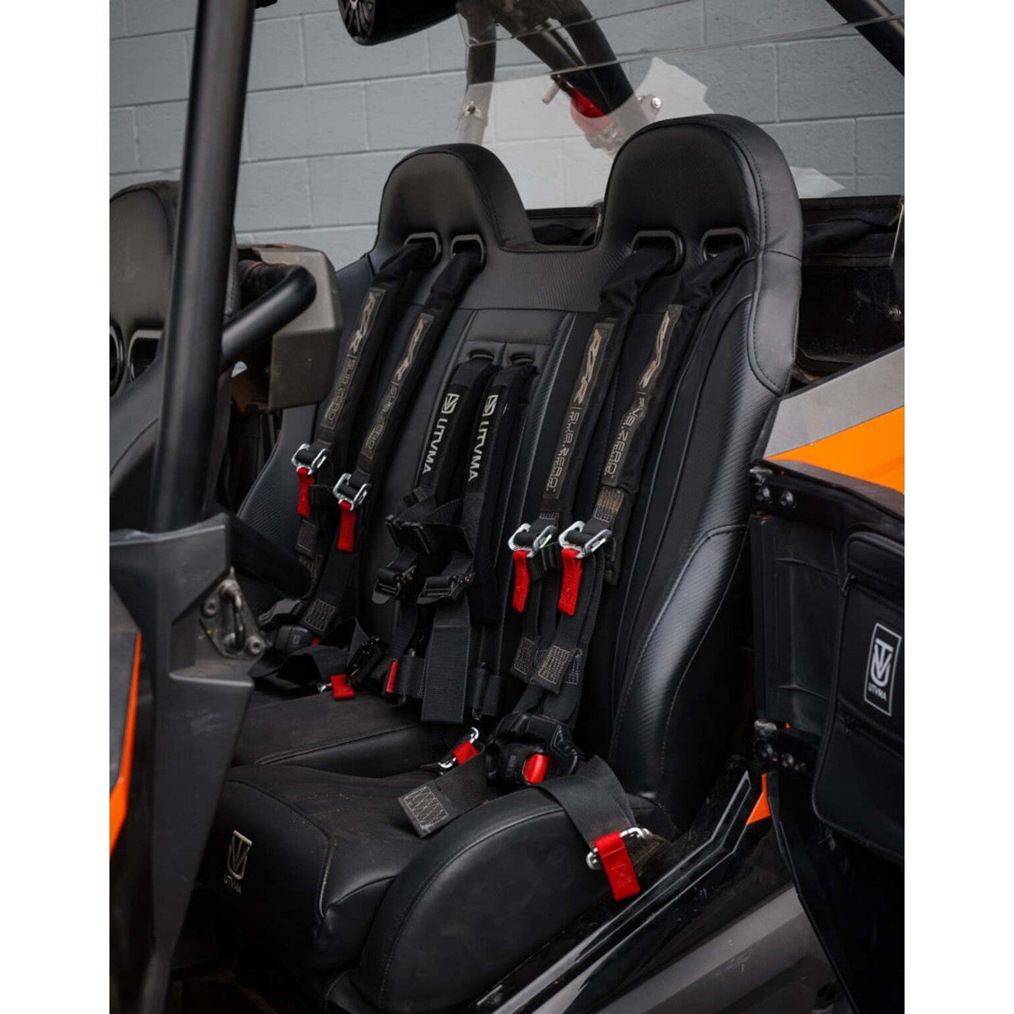 UTVMA '14-'23 Polaris RZR 1000 Elite Series Front & Rear Bench Seat w/ Harnesses