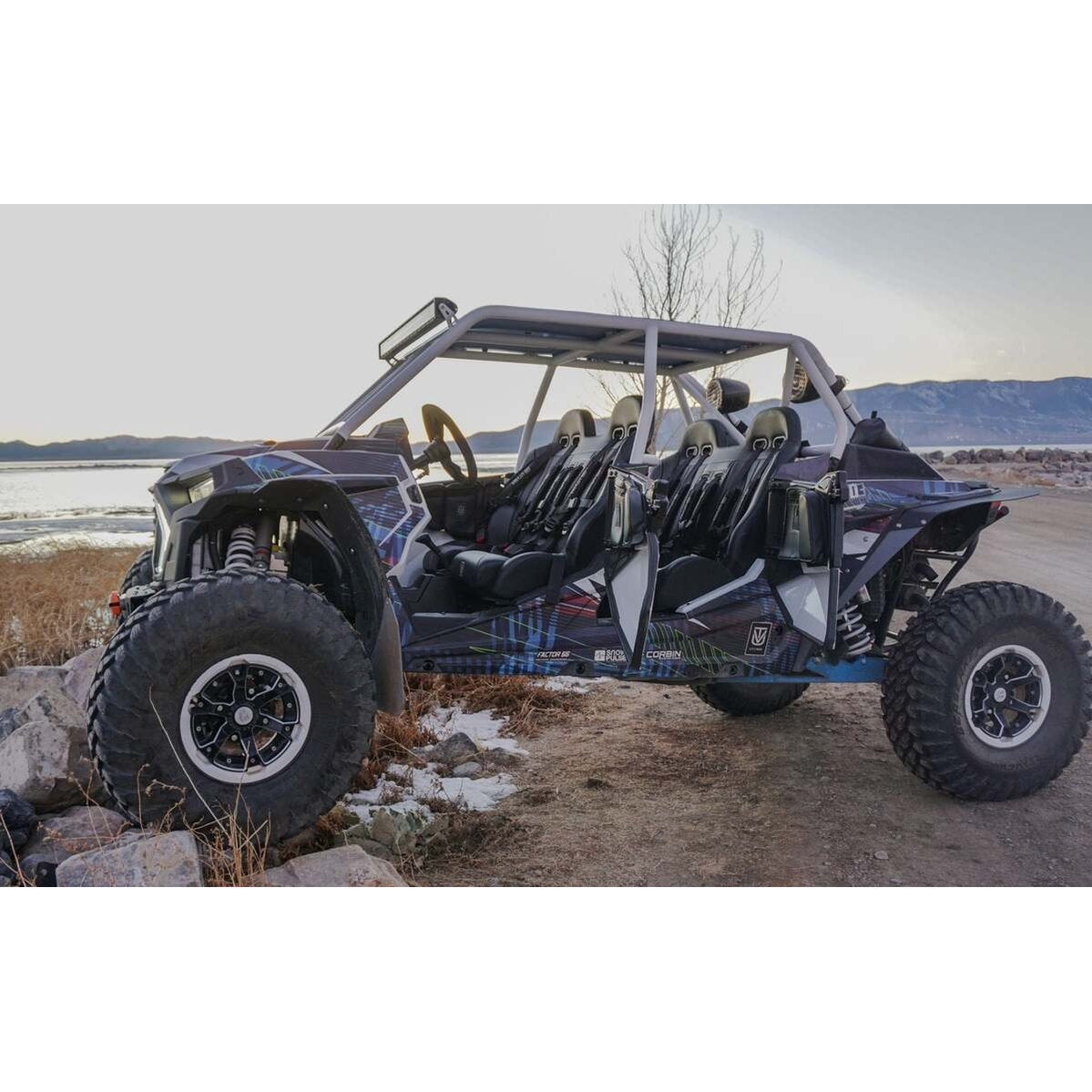 UTVMA '14-'23 Polaris RZR 1000 Elite Series Front & Rear Bench Seat w/ Harnesses