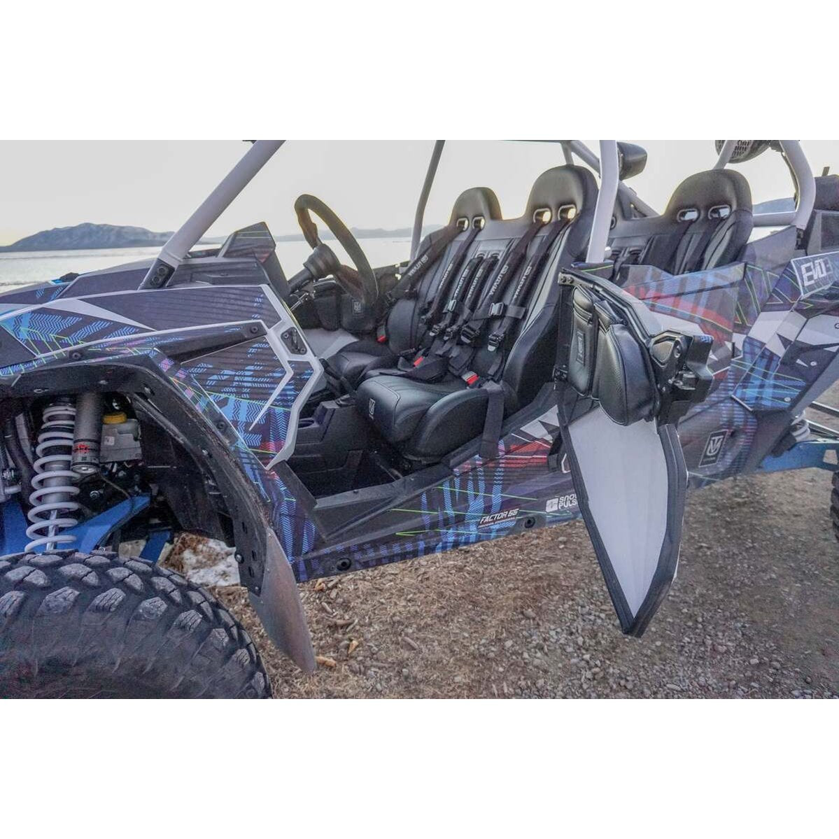 UTVMA '14-'23 Polaris RZR 1000 Elite Series Front & Rear Bench Seat w/ Harnesses