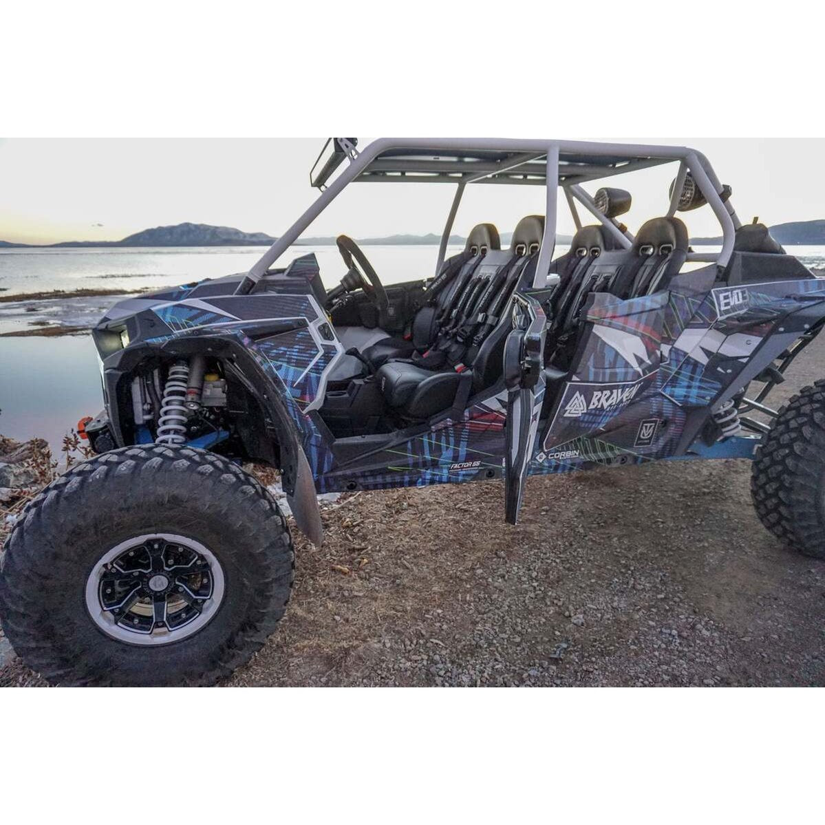 UTVMA '14-'23 Polaris RZR 1000 Elite Series Front & Rear Bench Seat w/ Harnesses