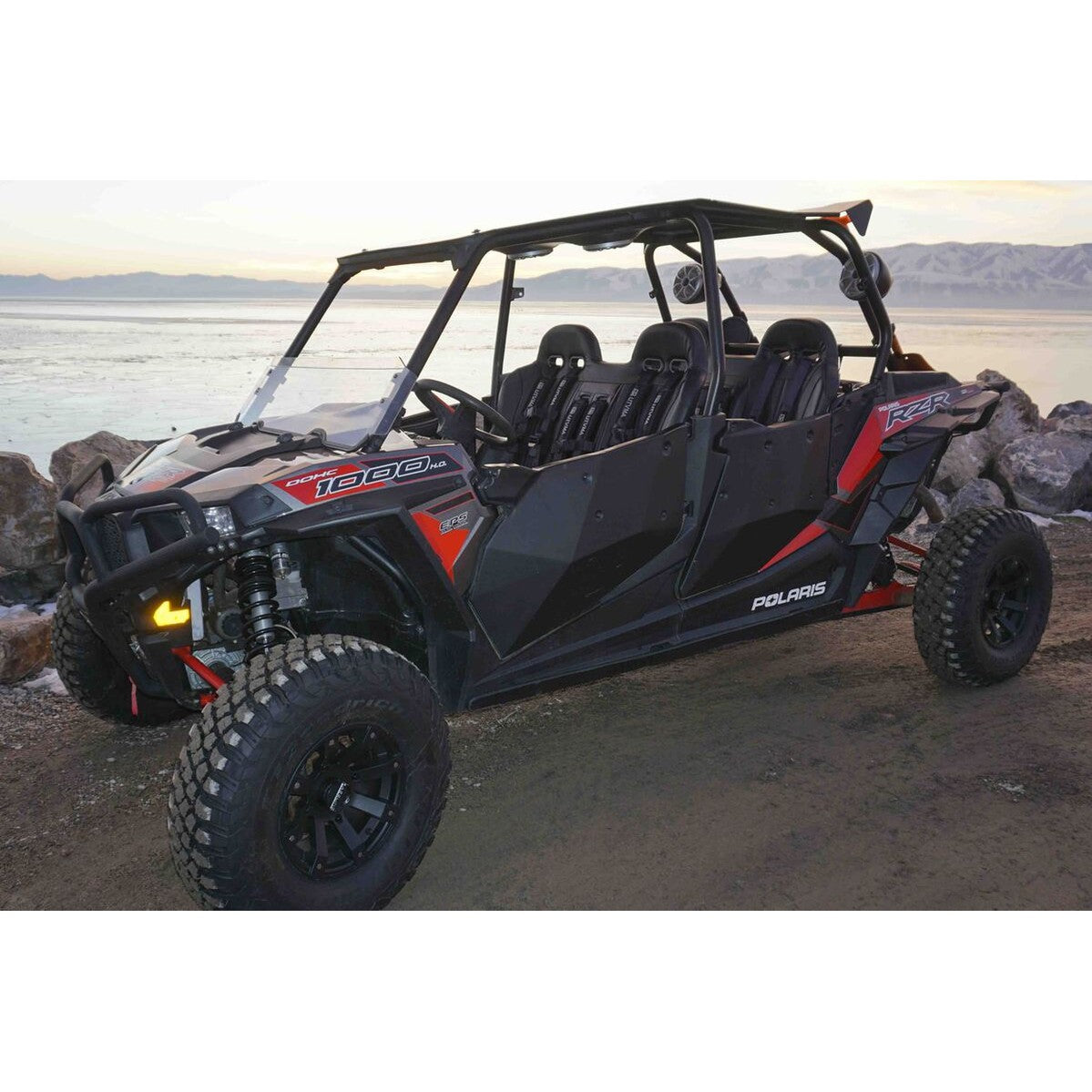 UTVMA '14-'23 Polaris RZR 1000 Elite Series Front & Rear Bench Seat w/ Harnesses