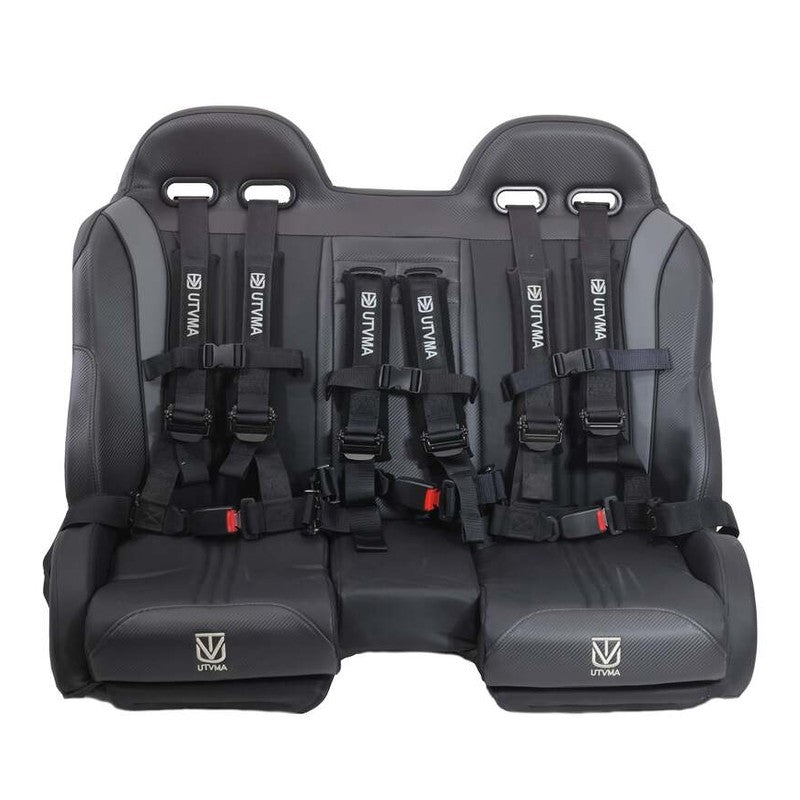 UTVMA '14-'23 Polaris RZR 1000 Elite Series Front & Rear Bench Seat w/ Harnesses