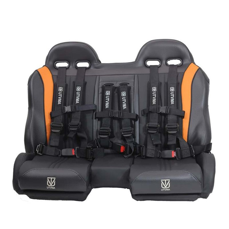 UTVMA '14-'23 Polaris RZR 1000 Elite Series Front & Rear Bench Seat w/ Harnesses