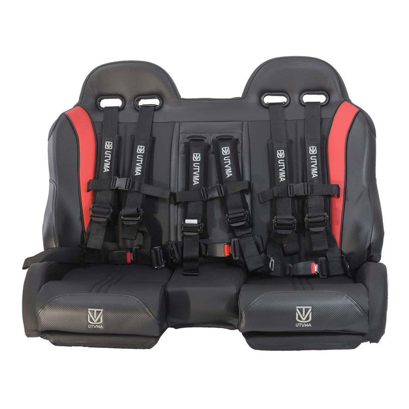 UTVMA '14-'23 Polaris RZR 1000 Elite Series Front & Rear Bench Seat w/ Harnesses
