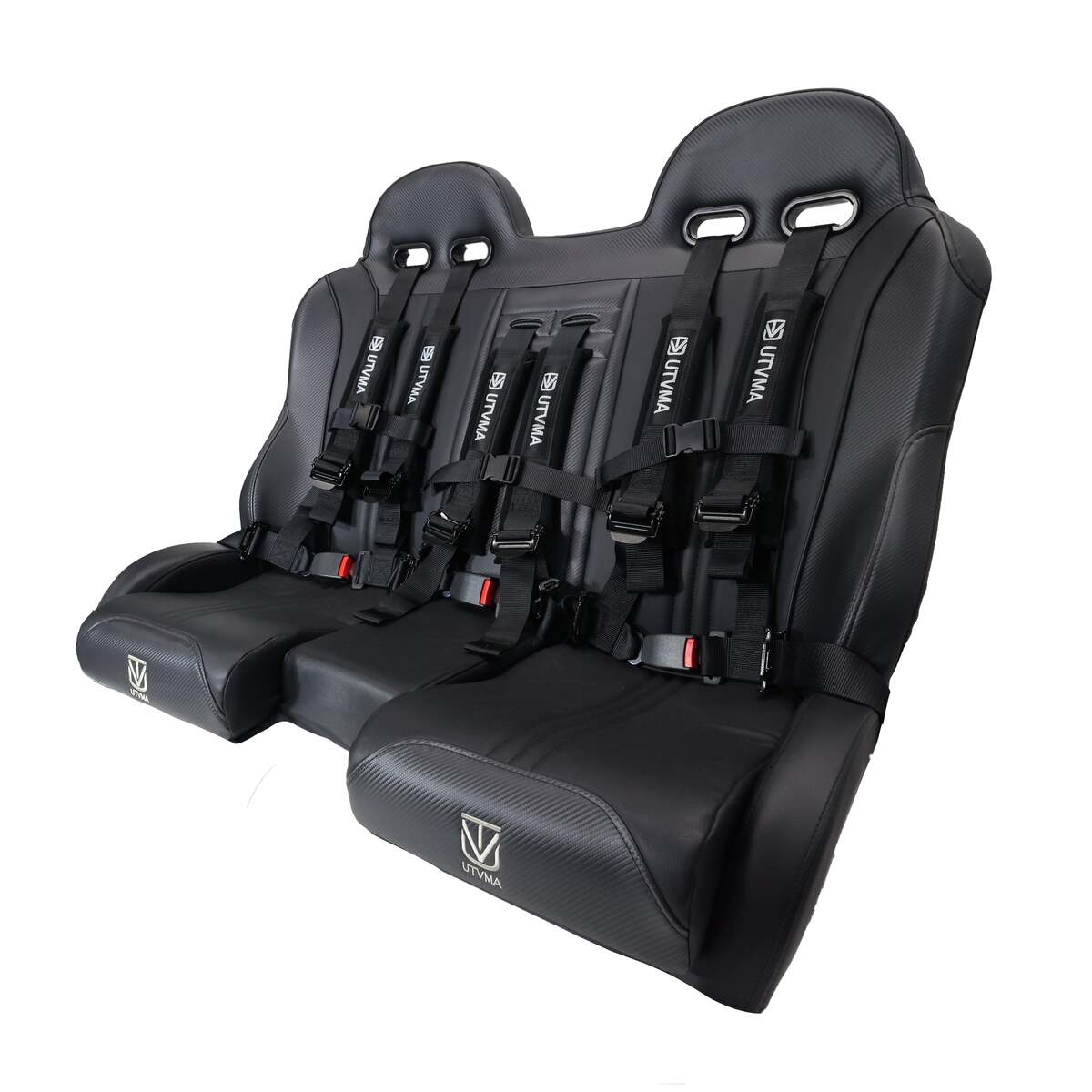 UTVMA '14-'23 Polaris RZR 1000 Elite Series Front & Rear Bench Seat w/ Harnesses