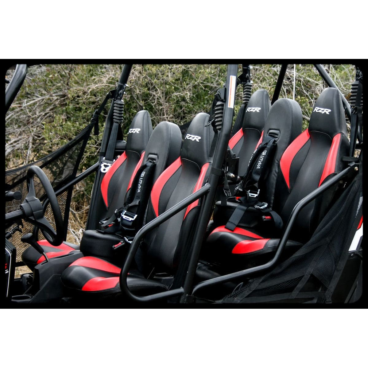 UTVMA '15-'24 Polaris RZR 4 900 Front & Rear Bump Seat Set