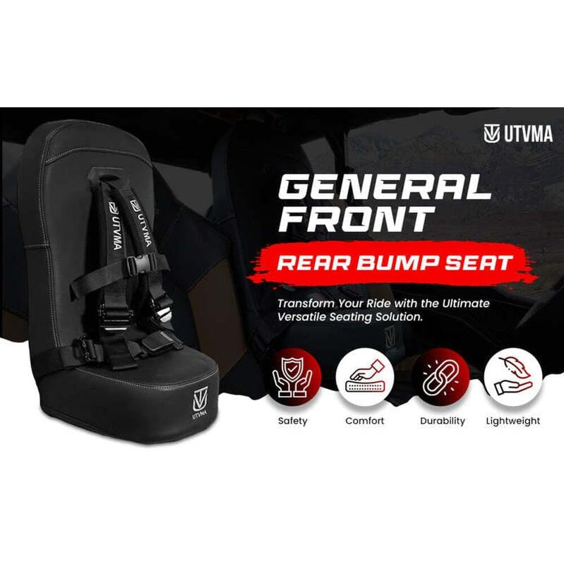 UTVMA '16-'25 Polaris General Front & Rear Bump Seat