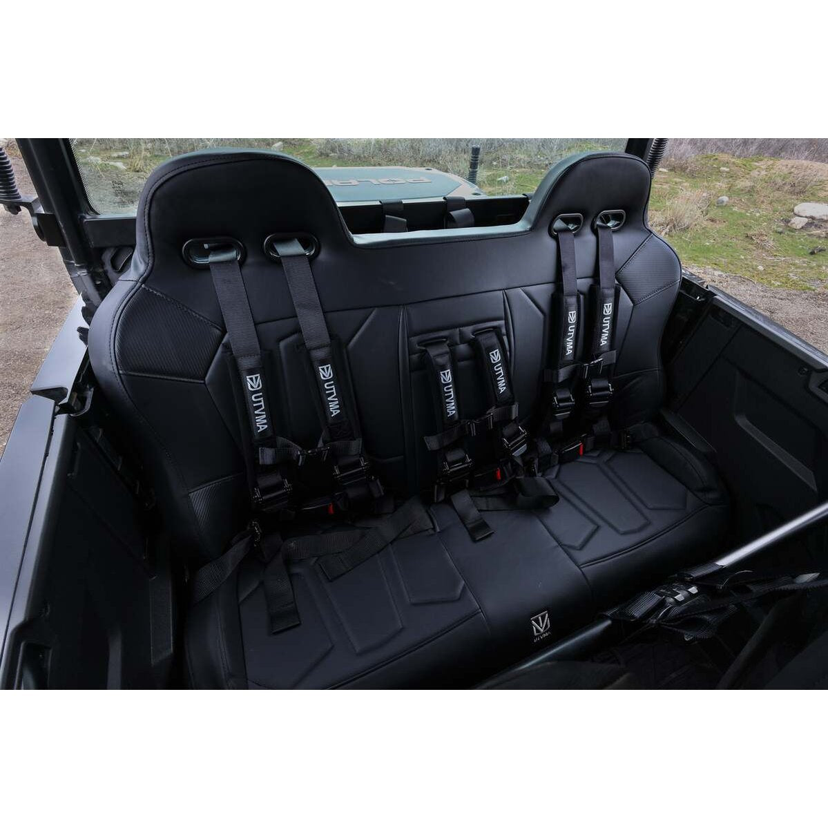 UTVMA '17-'25 Polaris General 1000 Rear Bench Seat w/ Harnesses