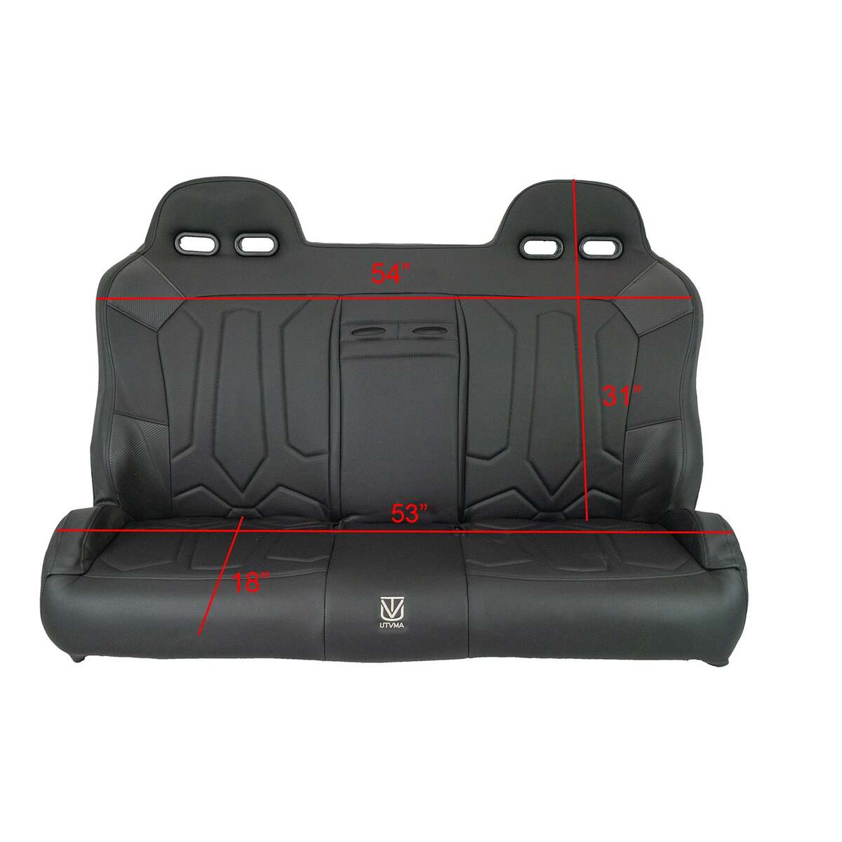 UTVMA '17-'25 Polaris General 1000 Rear Bench Seat w/ Harnesses