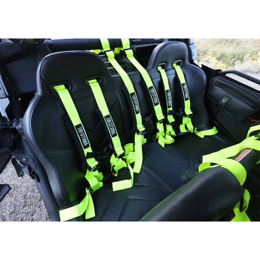 UTVMA '17-'26 Can-Am Maverick X3 Rear Bench Seat w/ Harnesses
