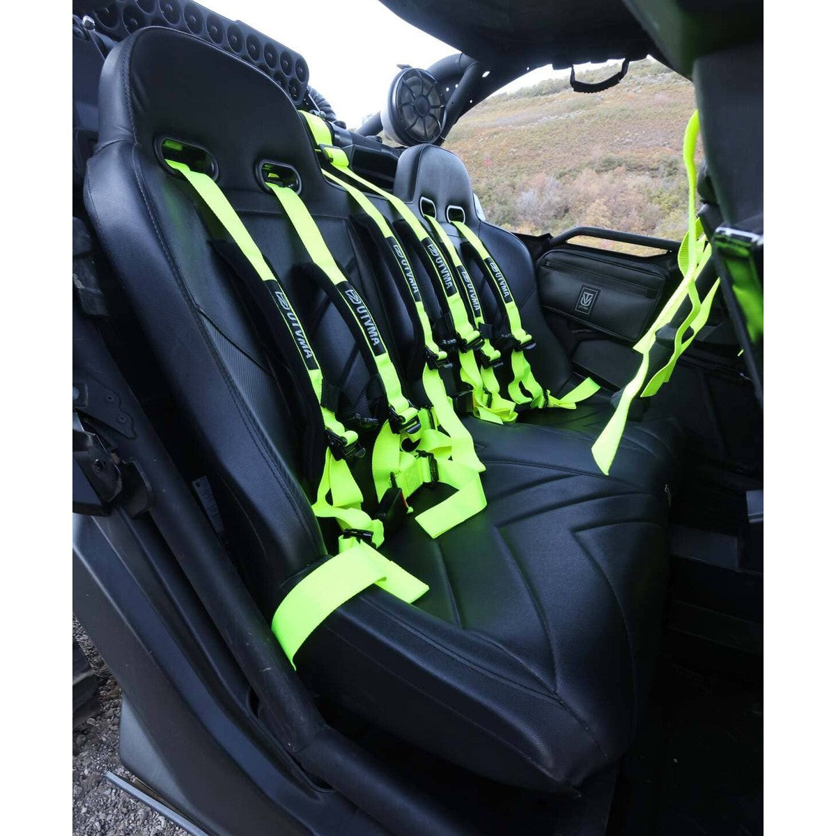 UTVMA '17-'26 Can-Am Maverick X3 Rear Bench Seat w/ Harnesses