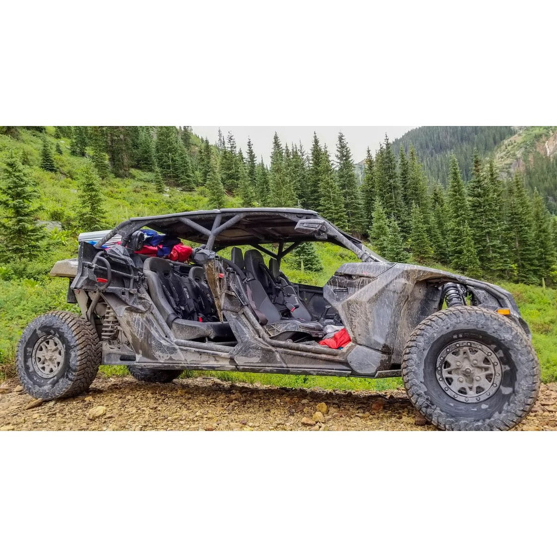 UTVMA '17-'26 Can-Am Maverick X3 Rear Bench Seat w/ Harnesses