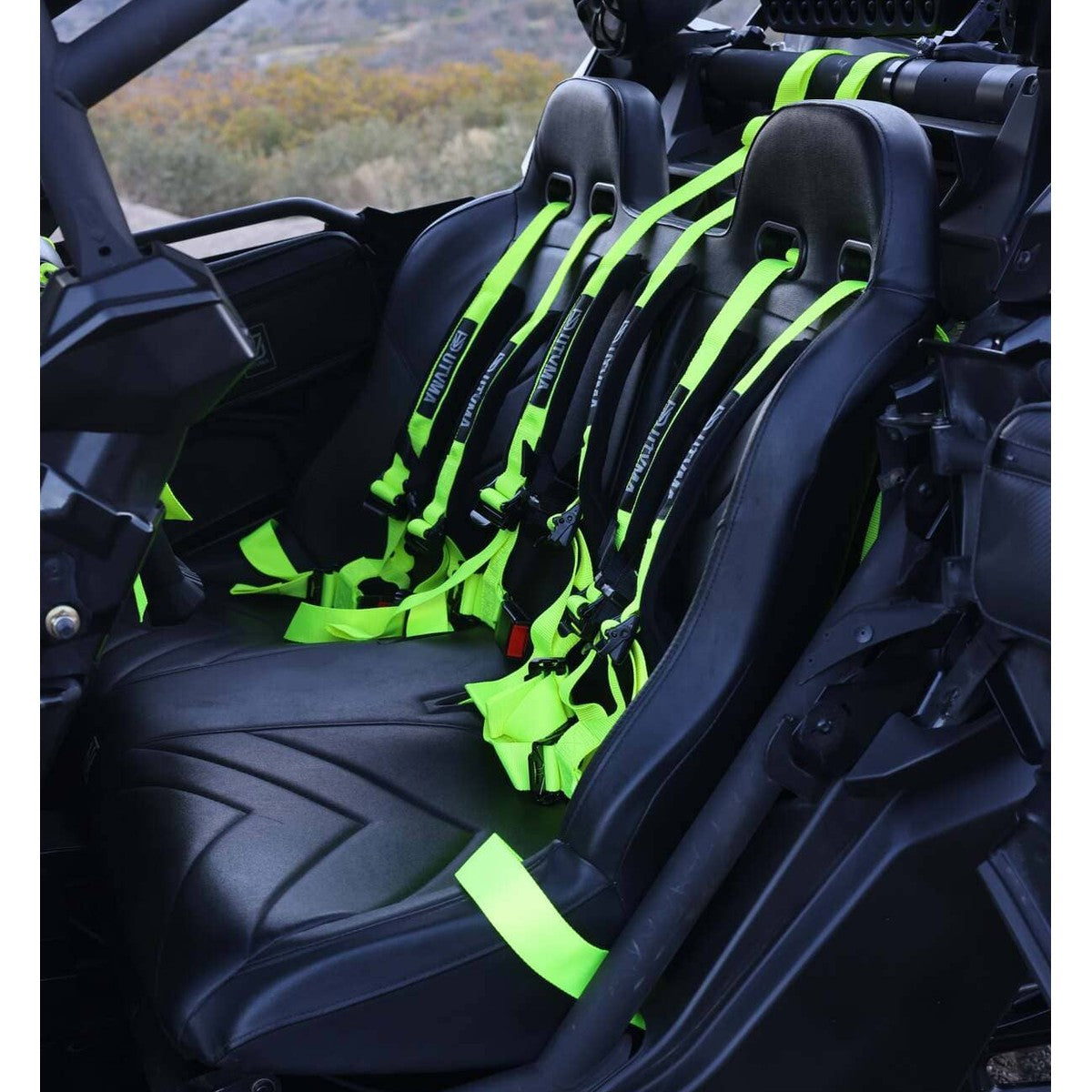 UTVMA '17-'26 Can-Am Maverick X3 Rear Bench Seat w/ Harnesses