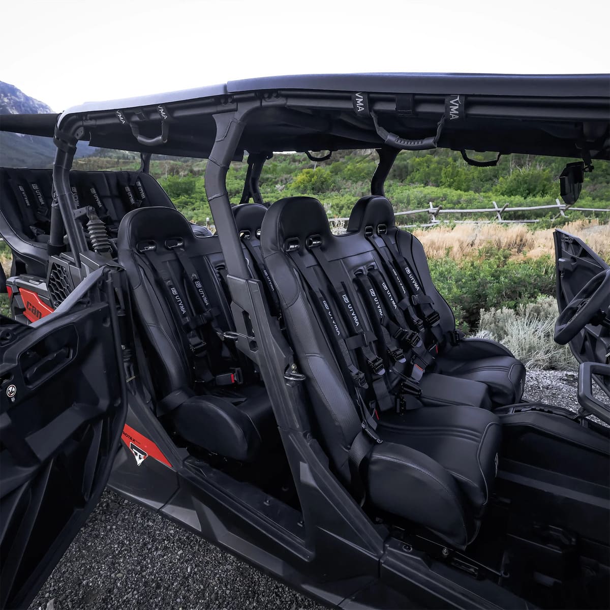 UTVMA '19-'25 Can-Am Maverick Sport Max Front Bench Seat w/ Harnesses