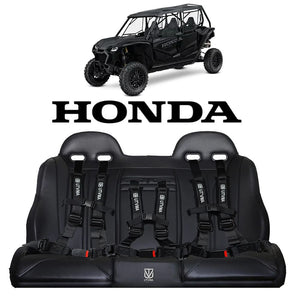 UTVMA '19+ Honda Talon 4 Rear Bench Seat w/ Harnesses