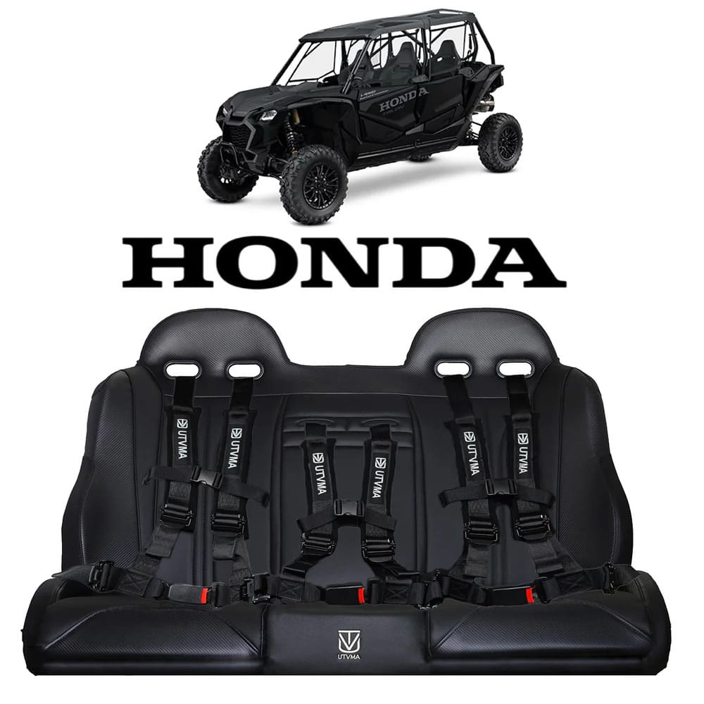 UTVMA '19+ Honda Talon 4 Rear Bench Seat w/ Harnesses