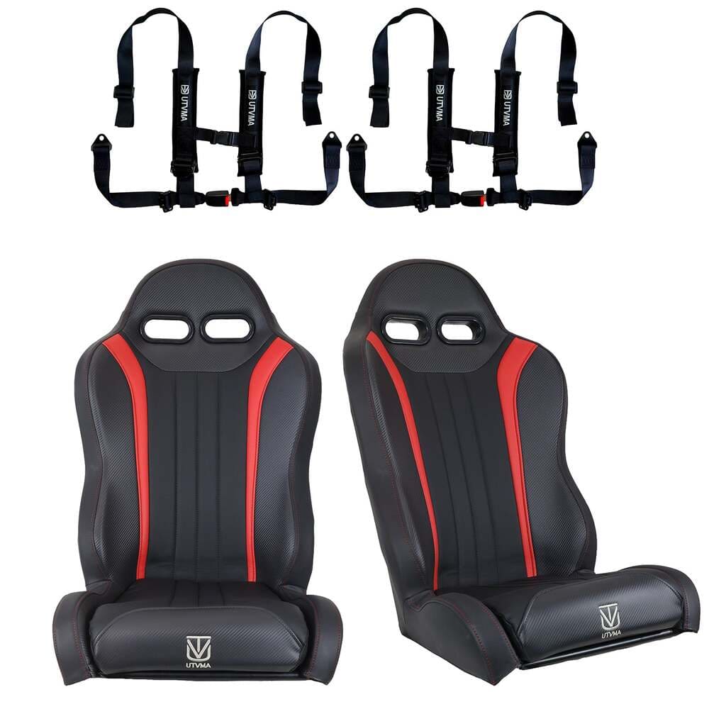 UTVMA '20-'24 Polaris RZR Pro Weekender Series Front Bucket Seats w/ Quick Mount Bracket
