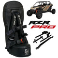 UTVMA '20-'25 Polaris RZR Turbo R 4 Rear Bump Seat - Black