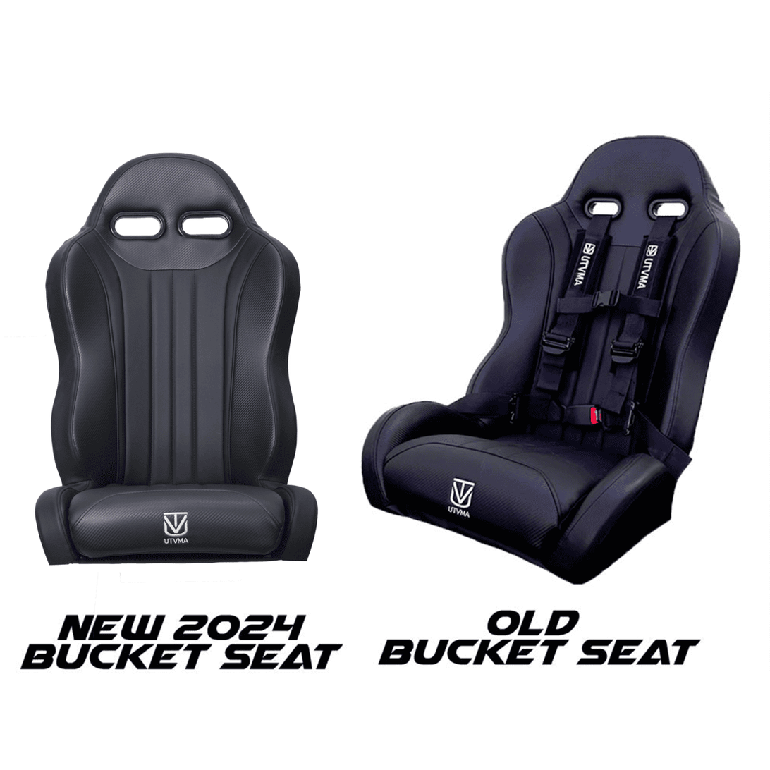 UTVMA '22-'24 Polaris RZR Turbo R 2 & 4 Seater Suspension Weekender Series Front Bucket Seats w/ Quick Mount Bracket - Pair