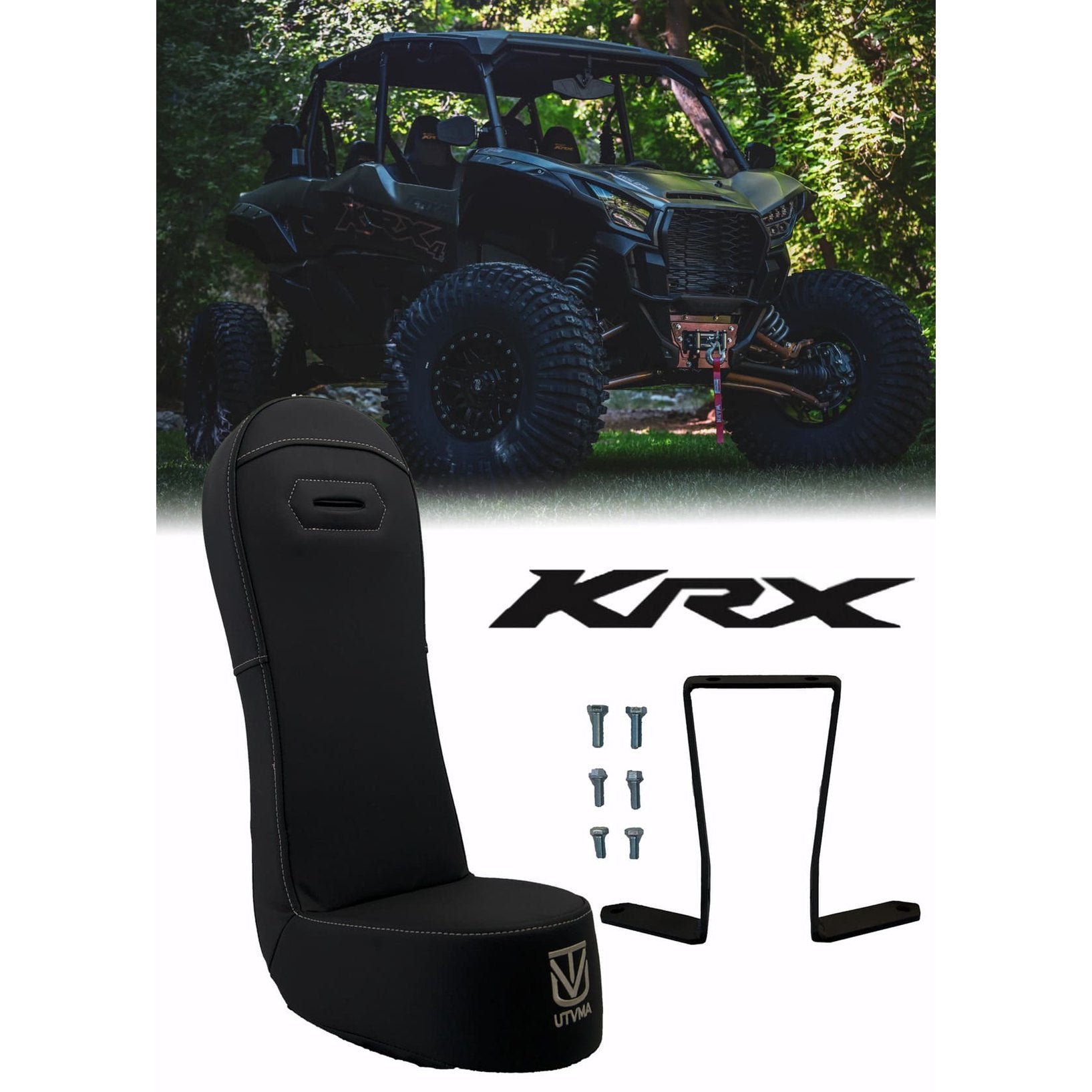 UTVMA Kawasaki KRX 4 Rear Bump Seat