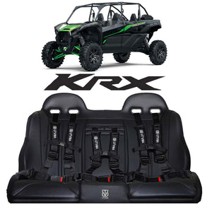 UTVMA '23-'25 Kawasaki KRX 4 Rear Bench Seat w/ Harnesses