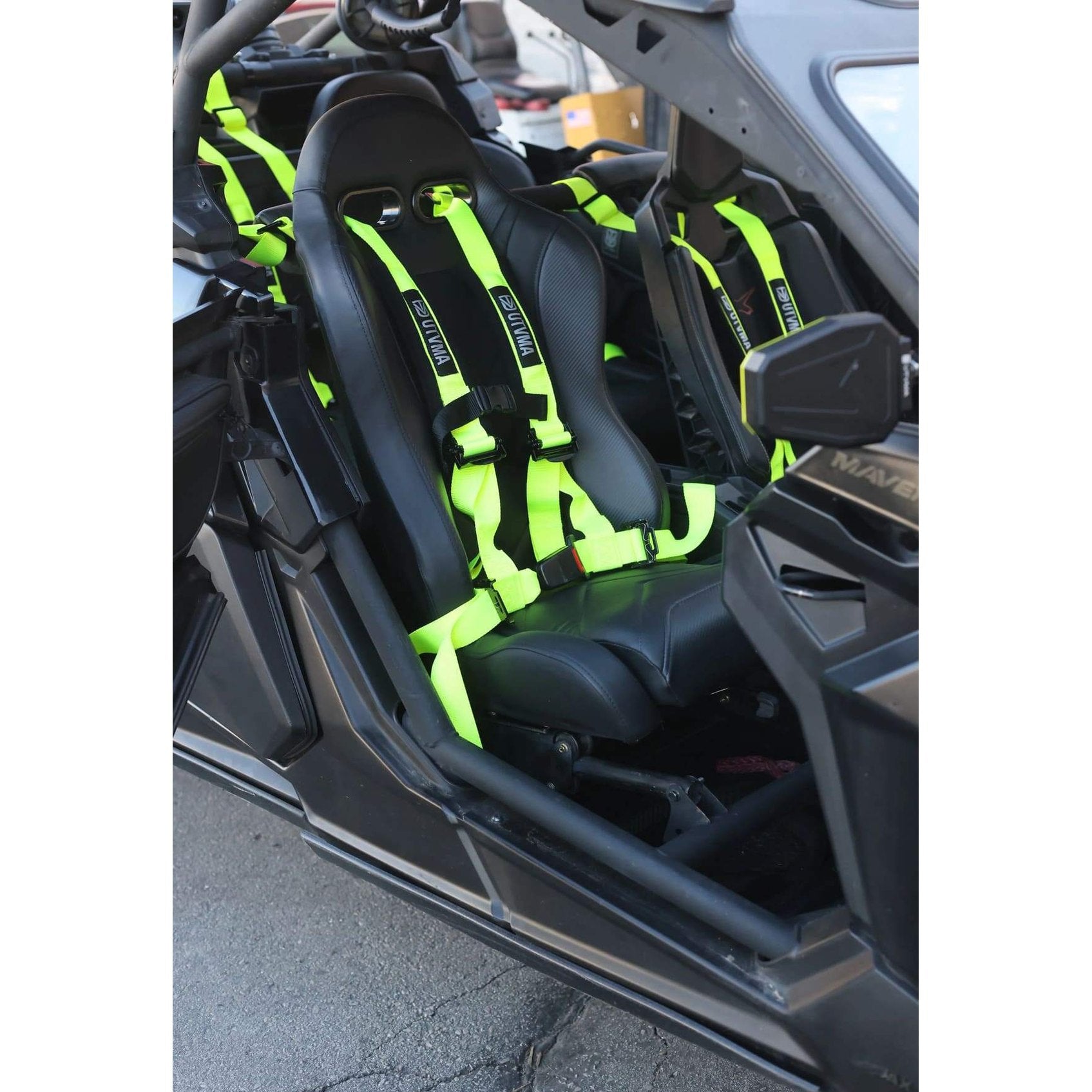 UTVMA '24-'25 Can-Am Maverick R 2 & 4 Seater Rebel Series Front Suspension Bucket Seats - Pair