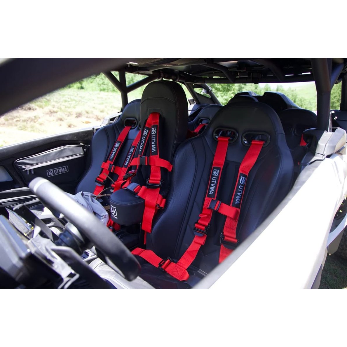 UTVMA '24-'25 Can-Am Maverick R 2 & 4 Seater Rebel Series Front Suspension Bucket Seats - Pair
