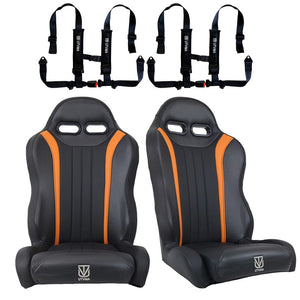 UTVMA '24-'25 Can-Am Maverick R 2 & 4 Seater Weekender Series Front Suspension Bucket Seats - Pair