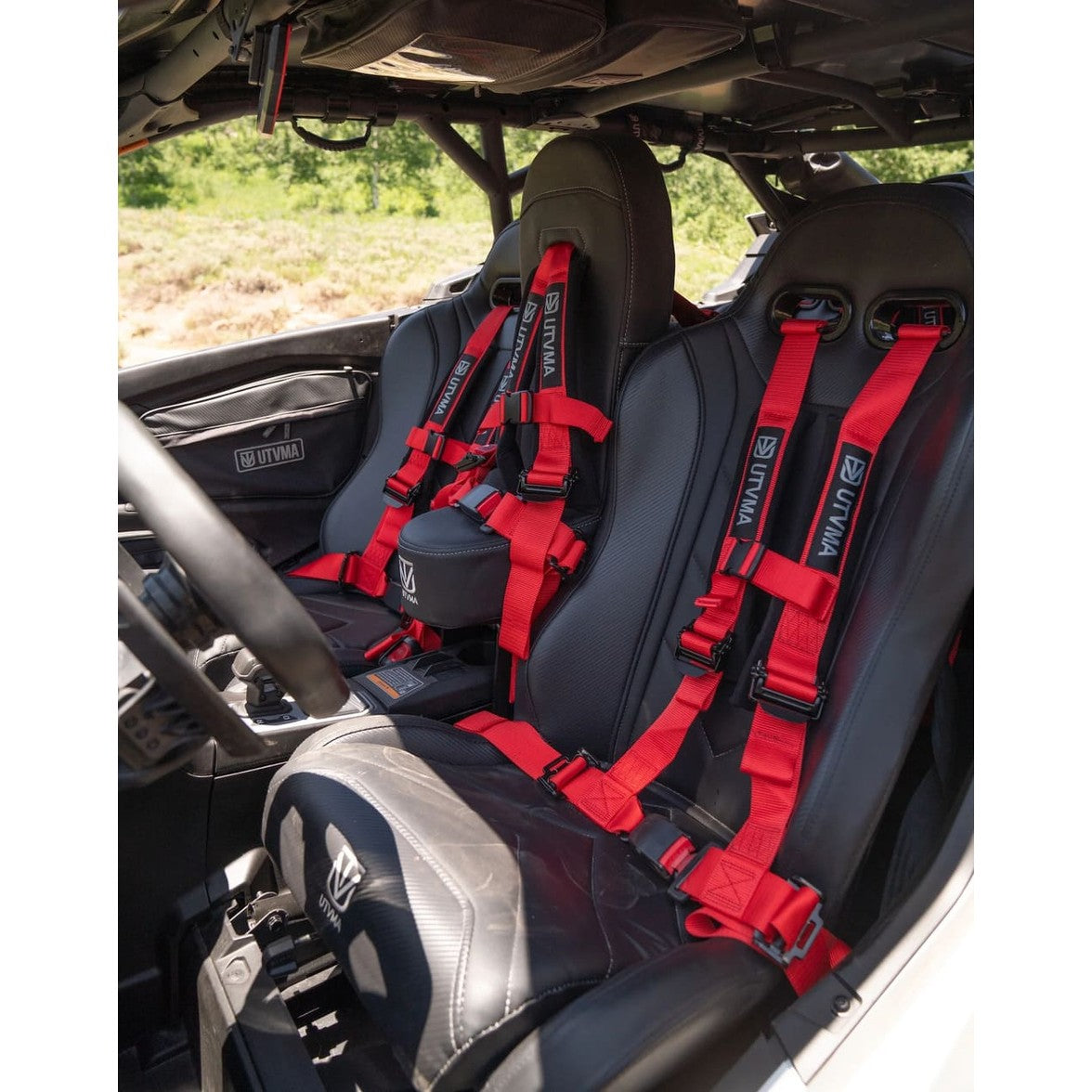 UTVMA '24-'25 Can-Am Maverick R 2 & 4 Seater Weekender Series Front Suspension Bucket Seats - Pair