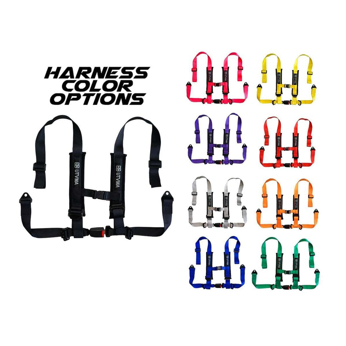 UTVMA '24 Polaris RZR 1000 2 & 4 Seater Front/Rear Bench Seat W Harnesses