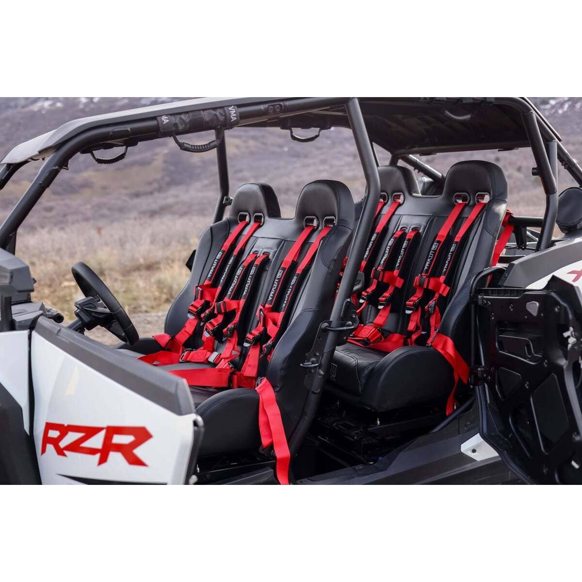 UTVMA '24 Polaris RZR 1000 2 & 4 Seater Front/Rear Bench Seat W Harnesses