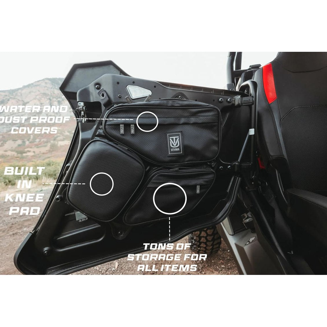 UTVMA '24+ Polaris RZR XP 1000 Rear Door Bag Set