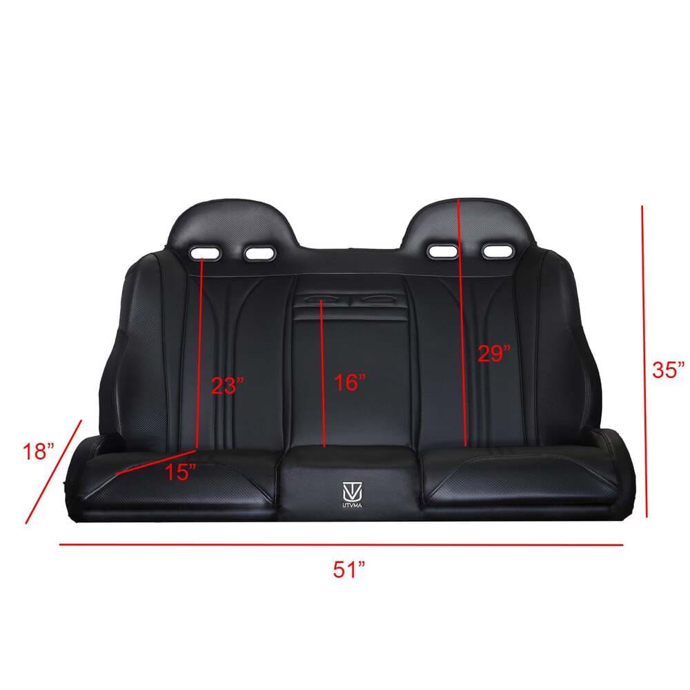 UTVMA '25+ Polaris RZR Pro R Rear Bench Seat w/ Harnesses