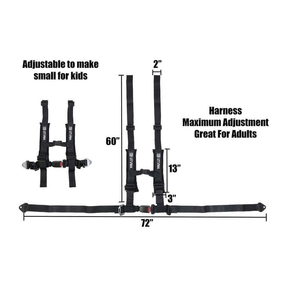 UTVMA '25+ Polaris RZR Pro R Rear Bench Seat w/ Harnesses