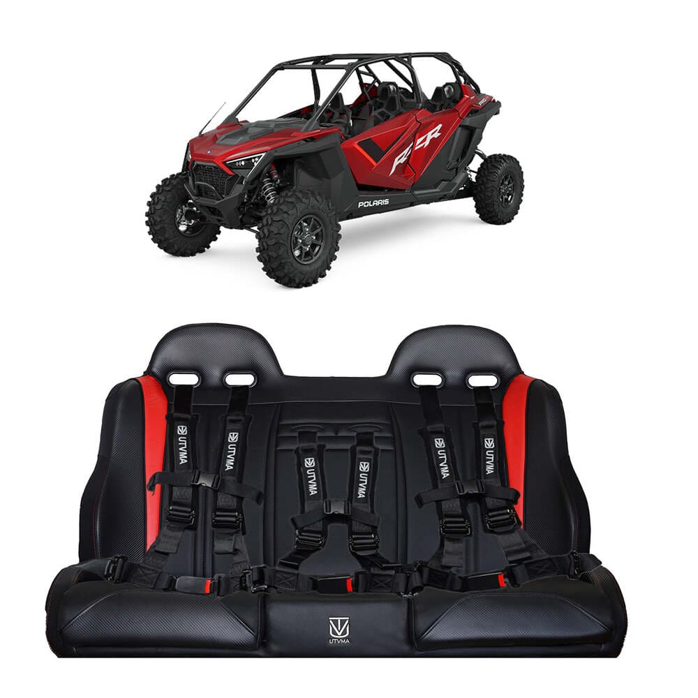 UTVMA '25+ Polaris RZR Pro R Rear Bench Seat w/ Harnesses
